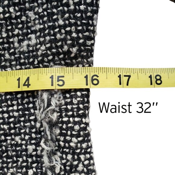 INC Tweed Boucle Fringe Trim Jacket Skirt Suit Set Clueless Chanel Vibe Size 4P - Picture 14 of 16